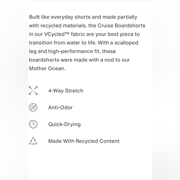 VUORI CRUISE BOARDSHORTS - Picture 8 of 8